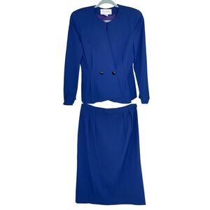 Vintage Christian Dior Blazer & Skirt Set Size 12